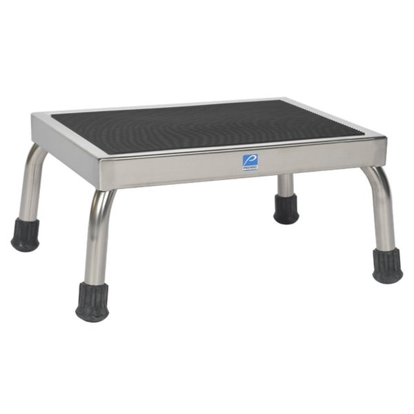 Pedigo Footstool, 12" X 16" X 8", Stainless Steel P-1010-SS